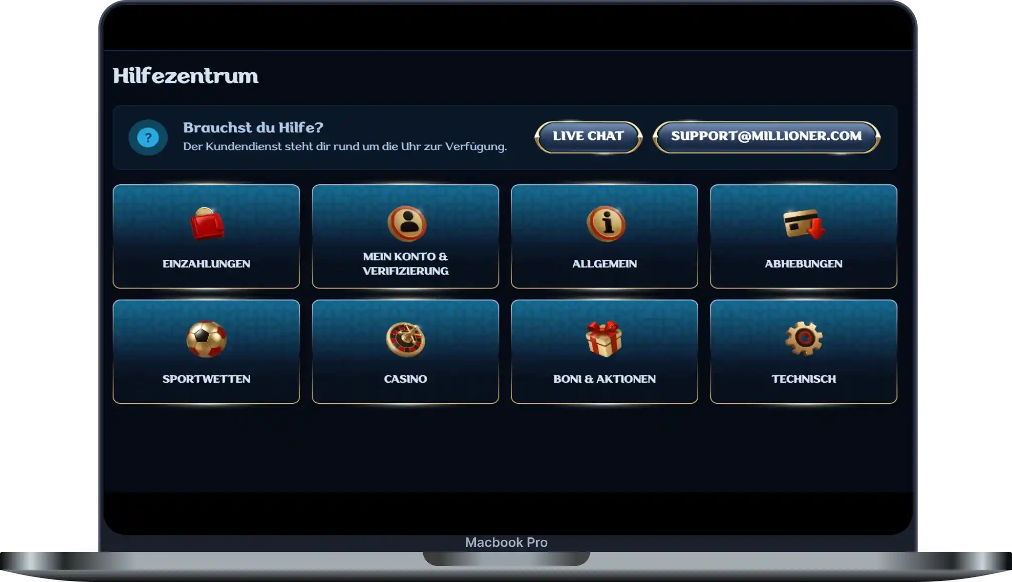 Millioner Casino Kundenservice