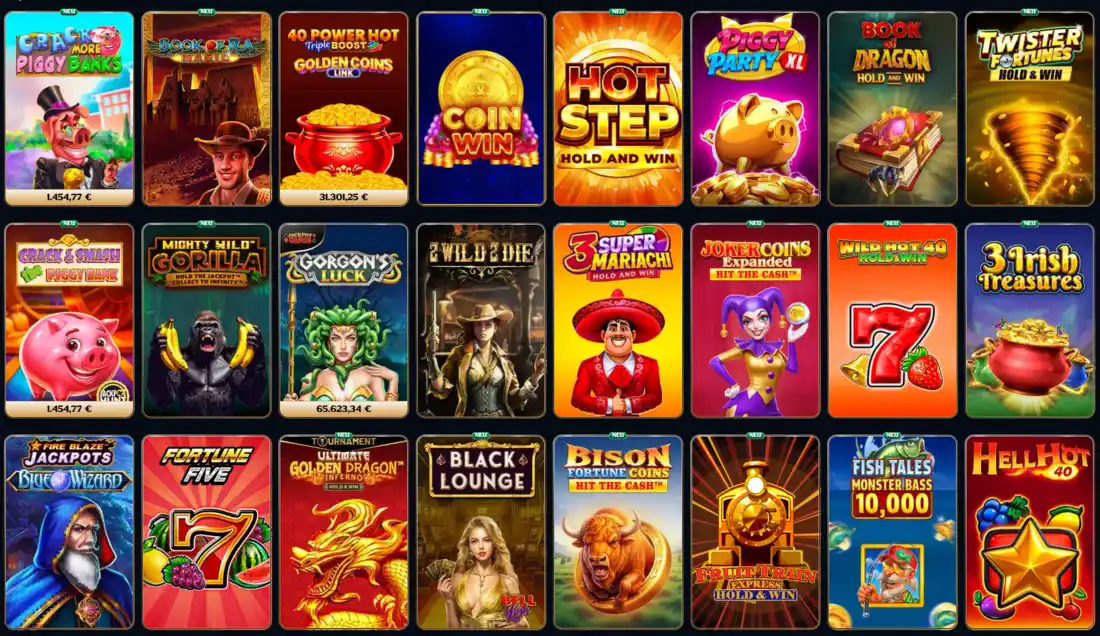 Millioner Casino Spielbibliothek